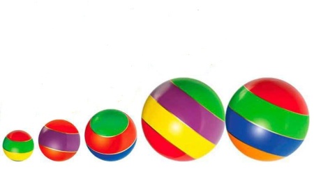 Купить Мячи резиновые (комплект из 5 мячей различного диаметра) в Острове 